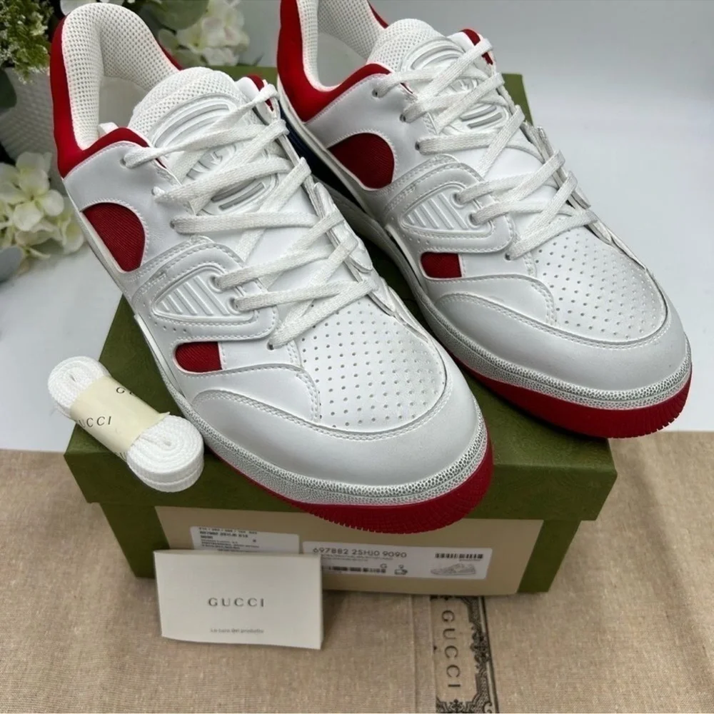 Men’s Gucci basket trainer, sneakers size 9, made in Italy